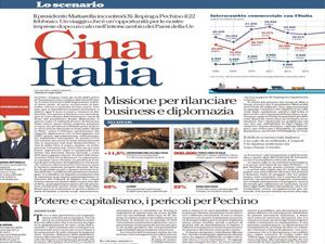 Cina Italia: Missione per rilanciare business e diplomazia